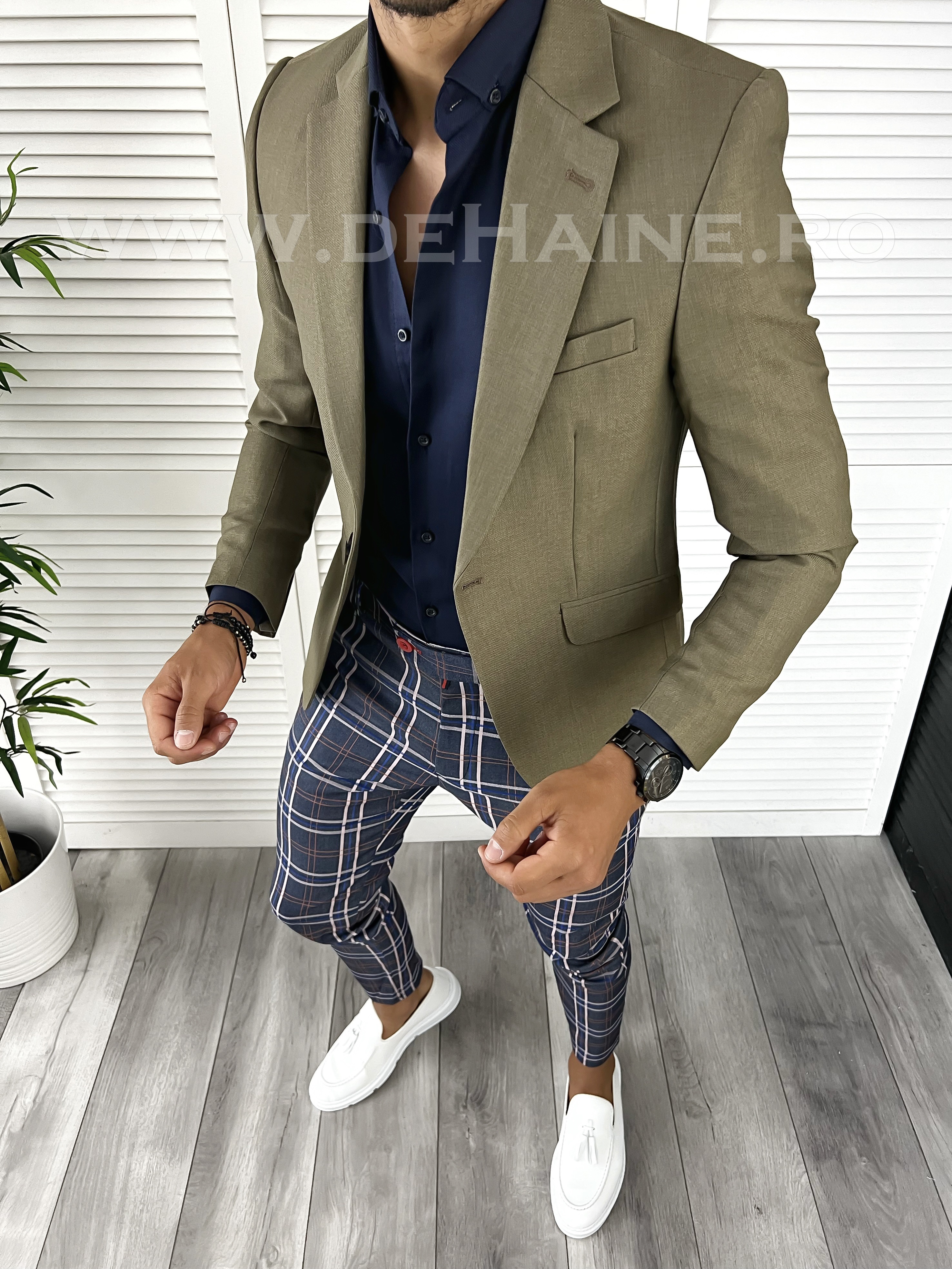 Tinuta barbati smart casual Pantaloni + Camasa + Sacou B9260