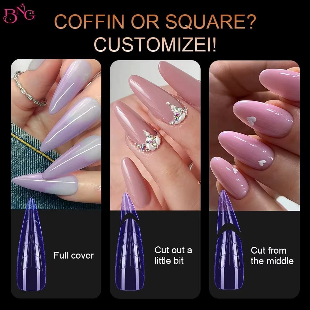 Tipsuri reutilizabile Magic Color Marquise, TIPS30, 288 buc - poza 2