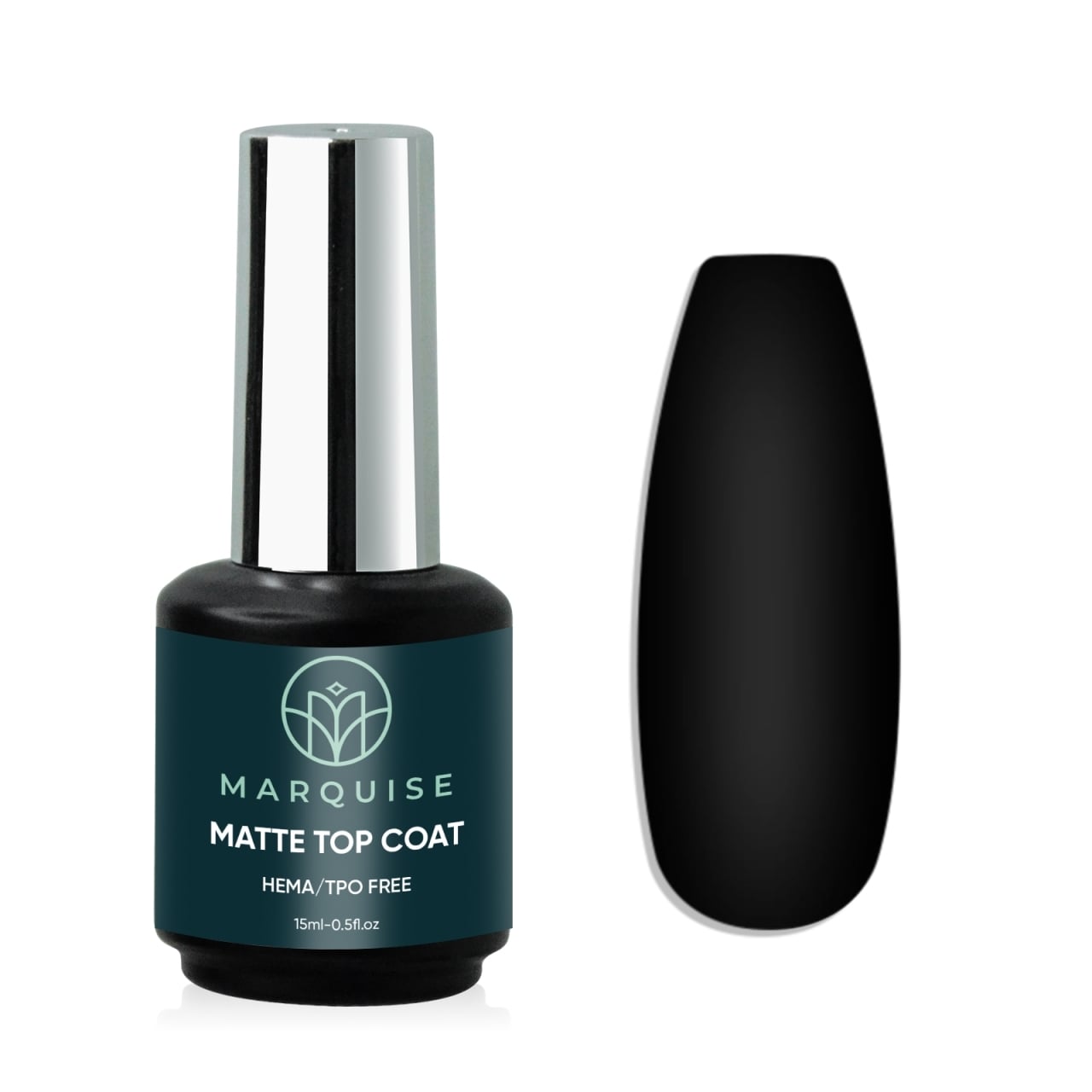 Top Coat Matte HEMA/TPO FREE, Marquise, 15 ml - poza 1