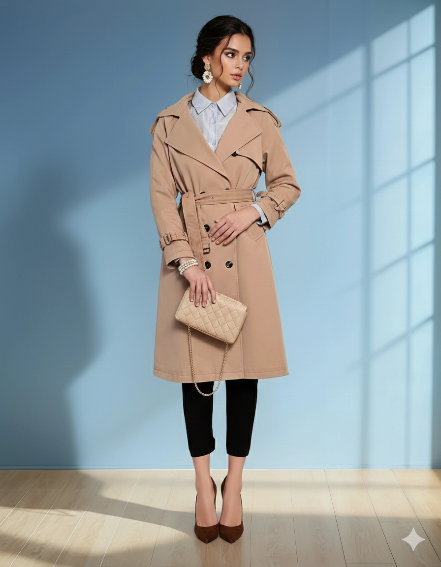 Trench clasic beige - XXL