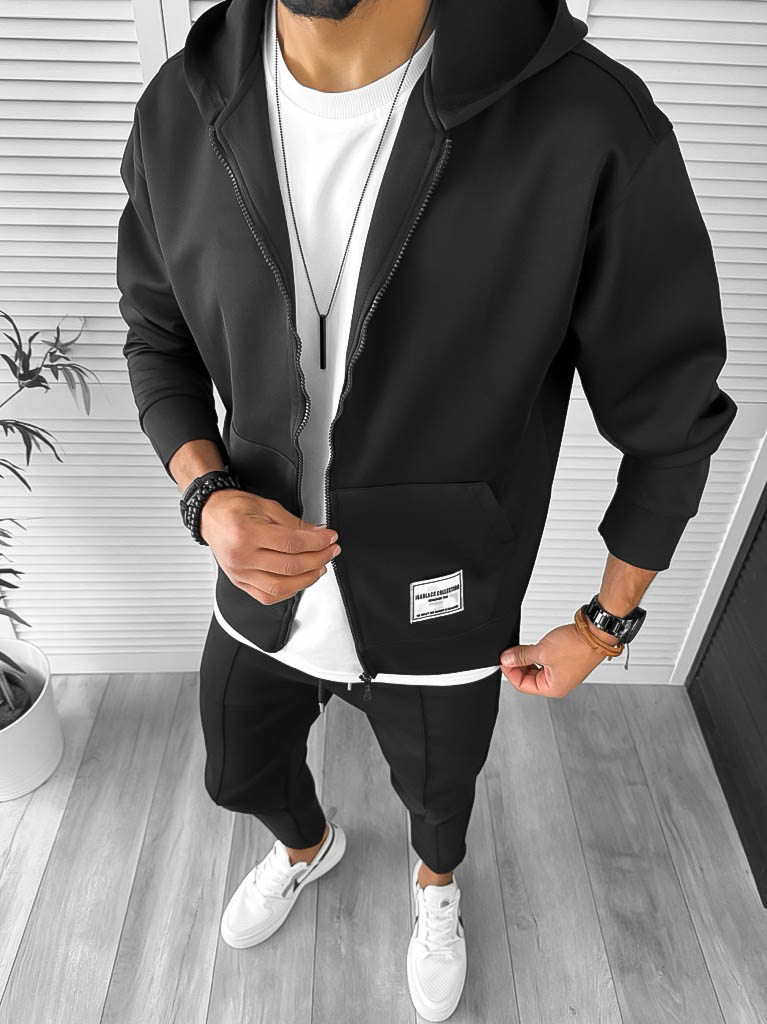 Trening barbati slim fit negru 1033 P19-4.1
