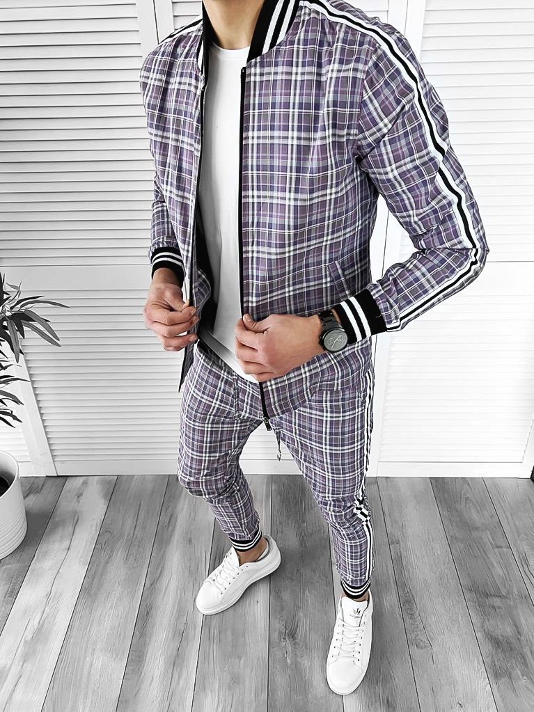 Trening barbati slim fit Pantaloni + Hanorac 10023 D6-5.2