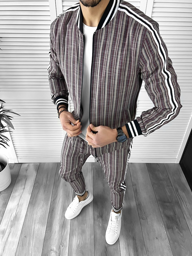 Trening barbati slim fit Pantaloni + Hanorac B9875 15-2.3
