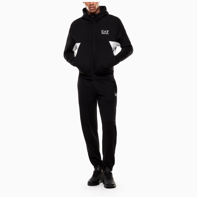 Trening EA7 TRAIN SUMMER BLOCK M T-SUIT HOODIE FZ CH COFT - poza 1