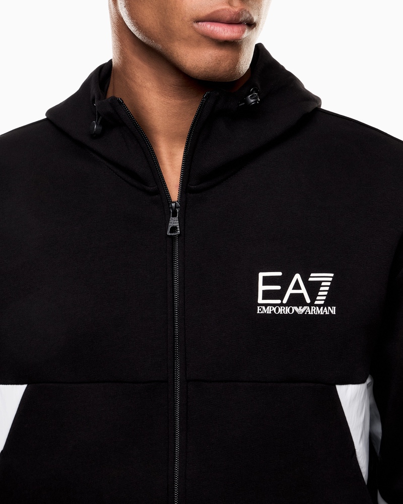 Trening EA7 TRAIN SUMMER BLOCK M T-SUIT HOODIE FZ CH COFT - poza 4