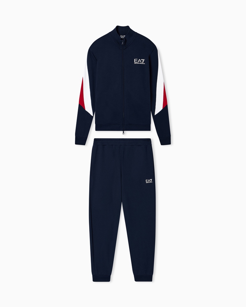 Trening EA7 TRAIN SUMMER BLOCK M T-SUIT T-TOP FZ CH COFT - poza 4