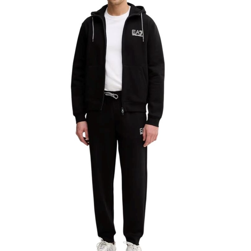 Trening EA7 TRAIN VISIBILITY M T-SUIT HOODIE FZ CH BR - poza 1