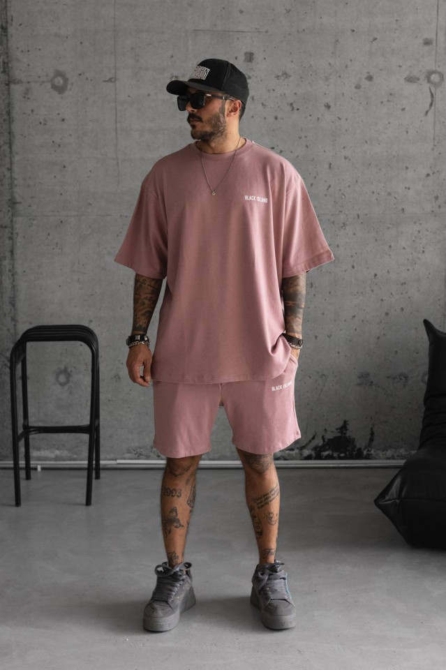 TRENING OVERSIZE BLACK ISLAND PINK TRBI29 (MĂRIME: XL)