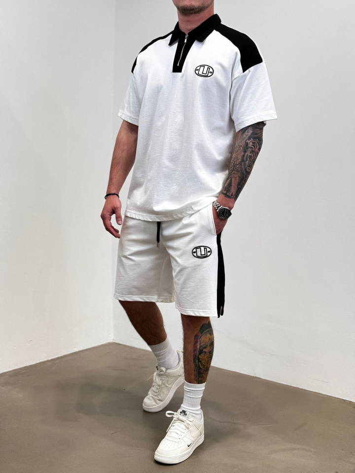 TRENING UNEFFECTED POLO ECRU-WHITE TRAS203(24BRS-060) (MĂRIME: S)