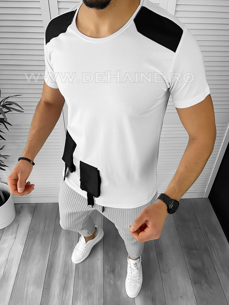 Tricou barbati alb slim fit Vagabond B1946 O3-4.1
