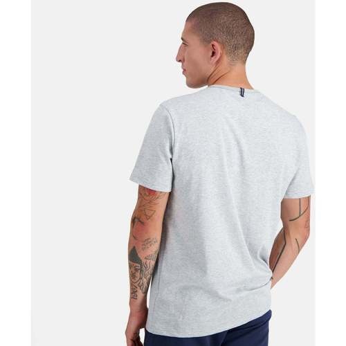 Tricou barbati Le Coq Sportif Ess Tee Ss No4 M Gris Chine Clair 2310547-50 - poza 5