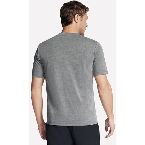 Tricou barbati Skechers Off Duty Short Sleeve Henley TS165-CHAR - poza 2