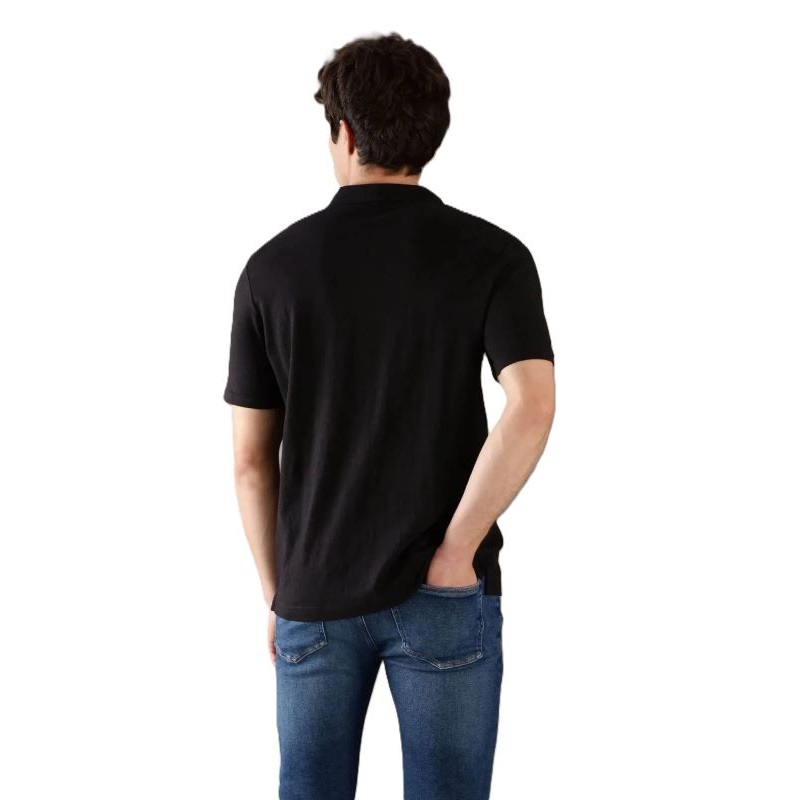 Tricou Calvin Klein LINEN COTTON CUBANCOLLAR POLO - poza 2