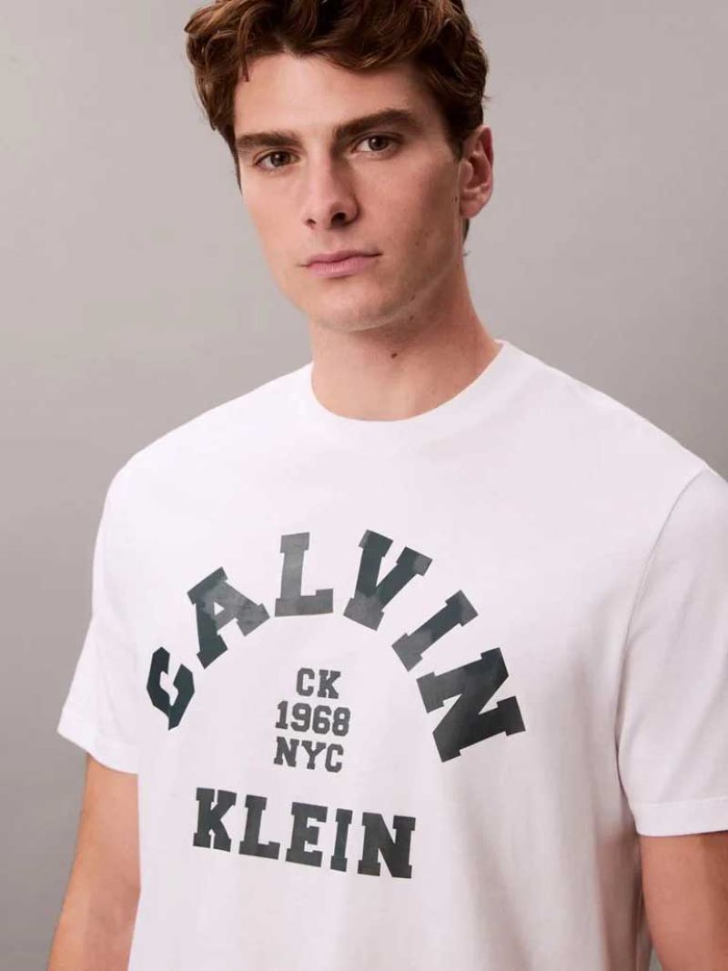 Tricou Calvin Klein SS 20S LN CALVIN COLLEGE GRAPHIC - poza 3