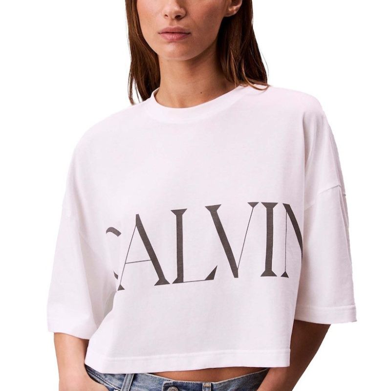 Tricou Calvin Klein SS CALVIN KLEIN CROPPEDGRAPHIC - poza 1