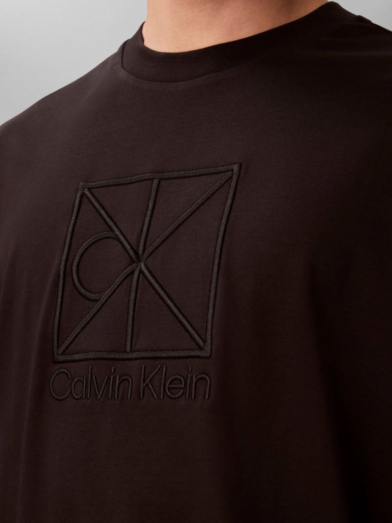 Tricou Calvin Klein SS RLXD PREMIUM INTERLOCK EMBLEM - poza 3