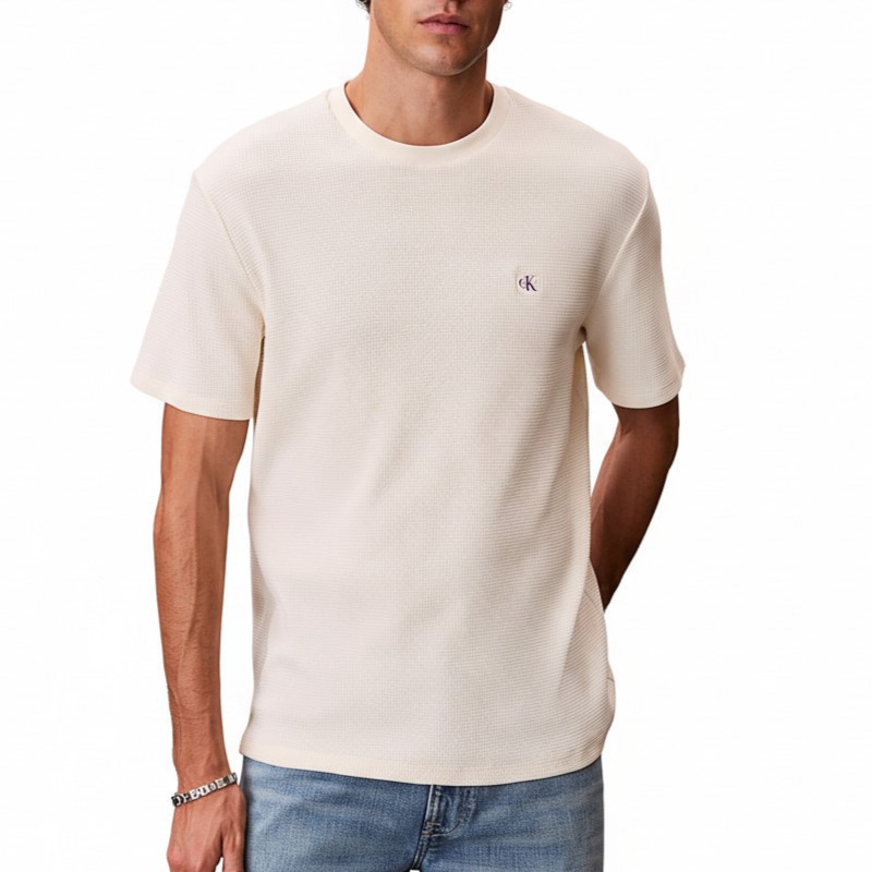 Tricou Calvin Klein SS WAFFLE BADGE CREWNK TEE - poza 1