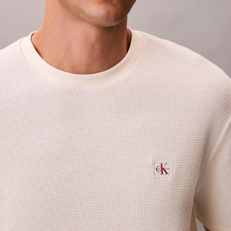 Tricou Calvin Klein SS WAFFLE BADGE CREWNK TEE - poza 2