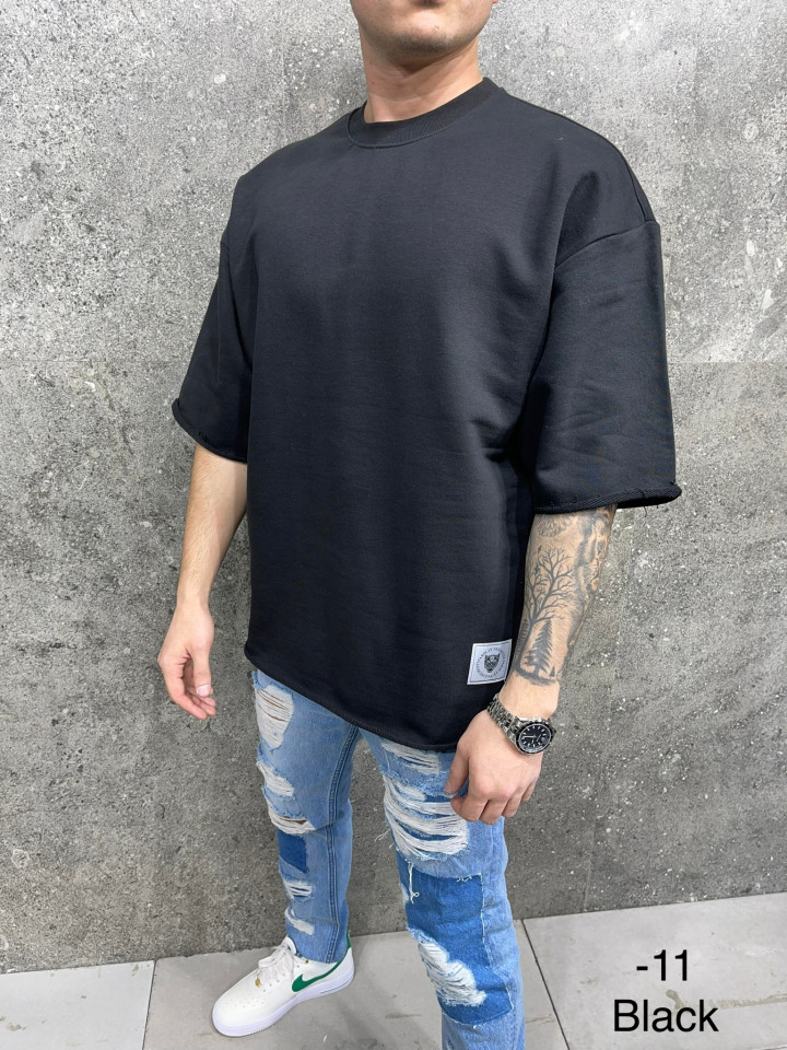 TRICOU CLASIC OVERSIZE BLACK TSAS342(6049) (MĂRIME: S)