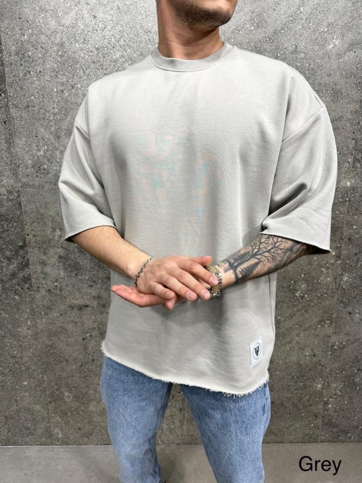 TRICOU CLASIC OVERSIZE GREY TSAS451(6049) (MĂRIME: S)