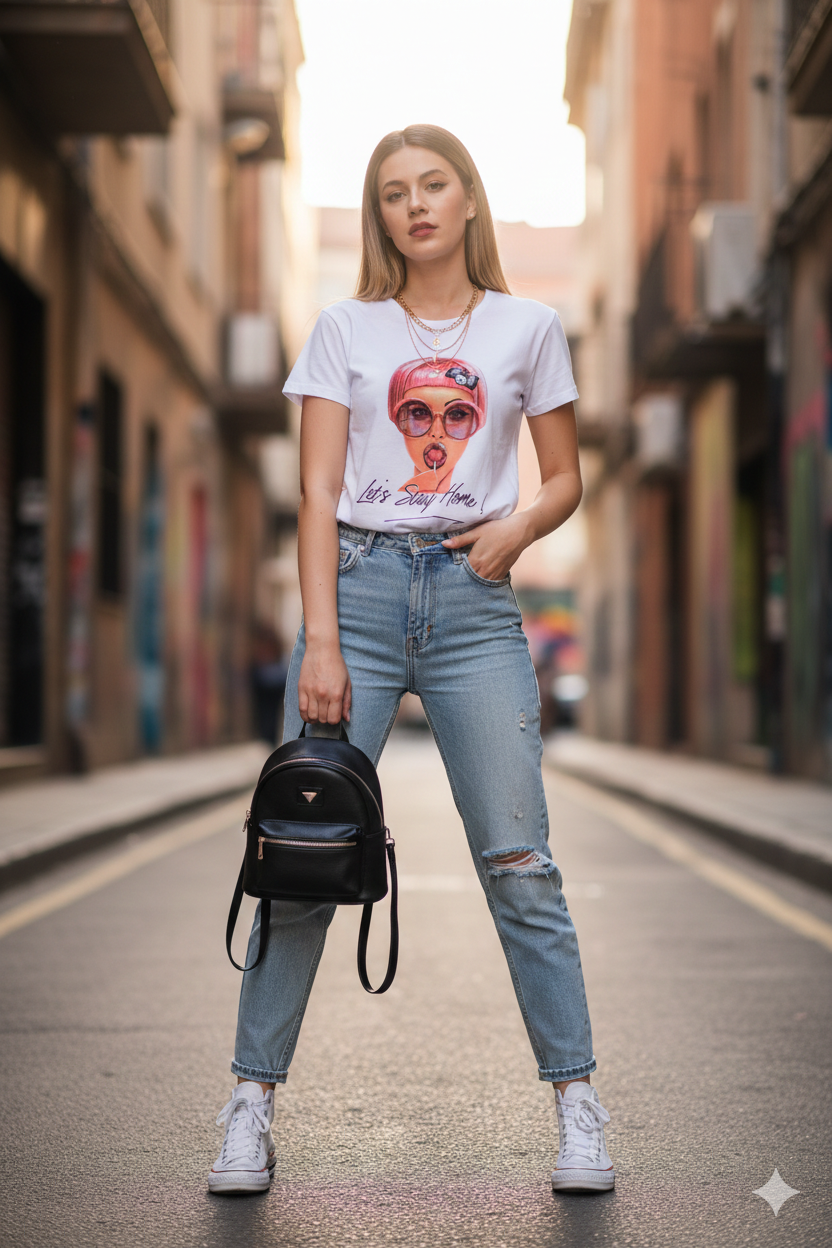 Tricou dama cu imprimeu