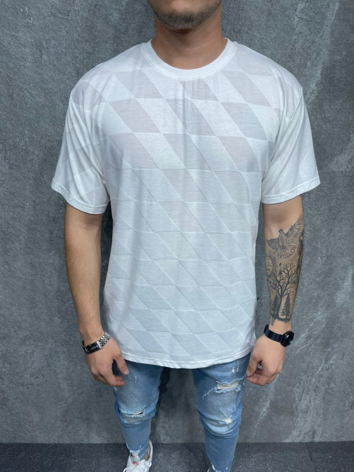 TRICOU DIAMOND FASHION WHITE TSAS260(6033) (MĂRIME: M)