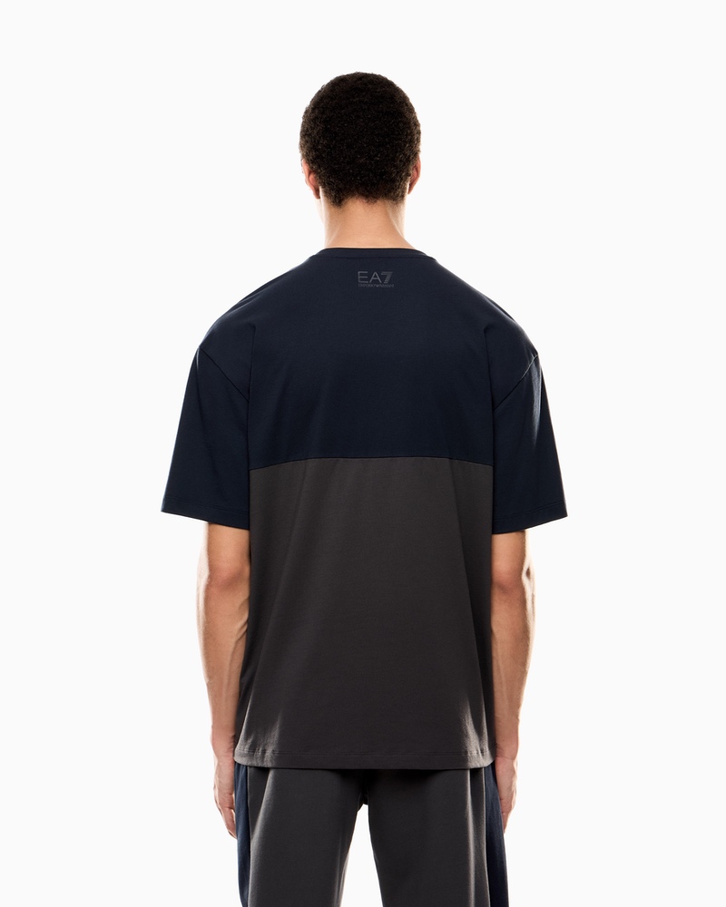 Tricou EA7 TRAIN ATHLETIC COLOUR BLOCK M TEE SS - poza 2