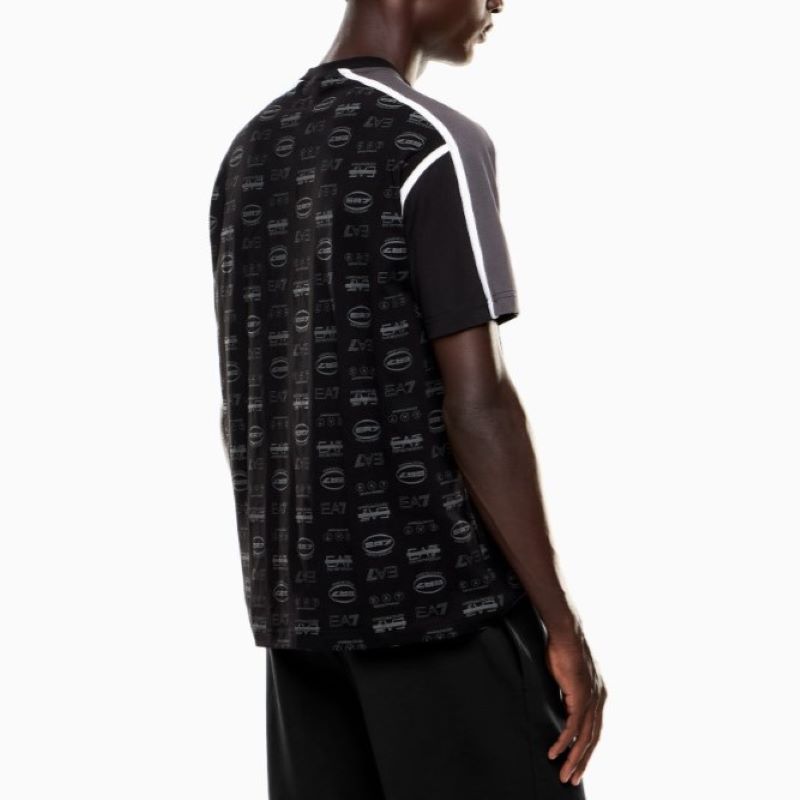 Tricou EA7 TRAIN GRAPHIC SERIES M TEE SS MONOGRAM ALL OVER - poza 2