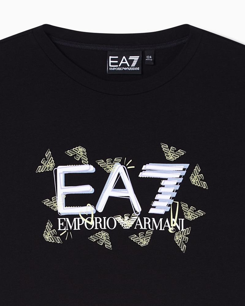 Tricou EA7 TRAIN LOGO SERIES CROSSOVER GIRL TEE EAGLE - poza 3