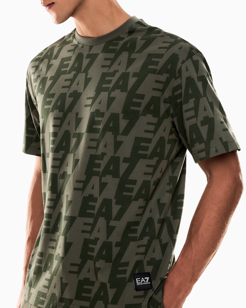 Tricou EA7 TRAIN LOGO SERIES M POLAR LOGO TEE SS - poza 2