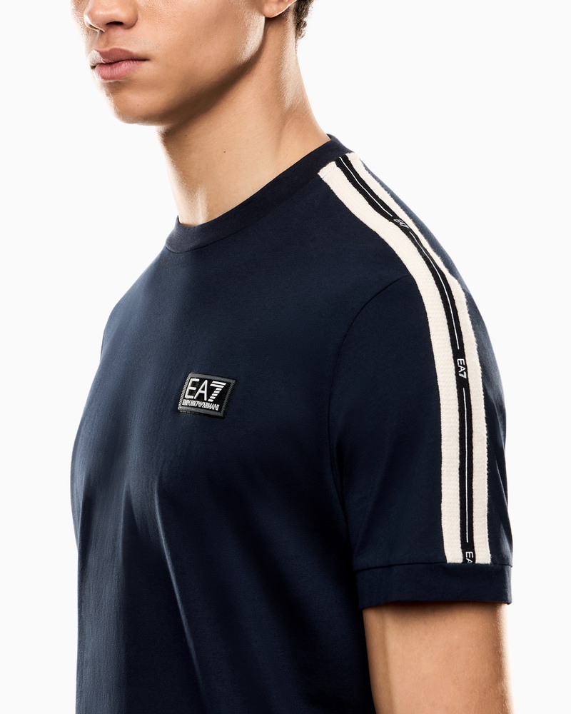Tricou EA7 TRAIN LOGO SERIES M TAPE TEE SS CO - poza 3