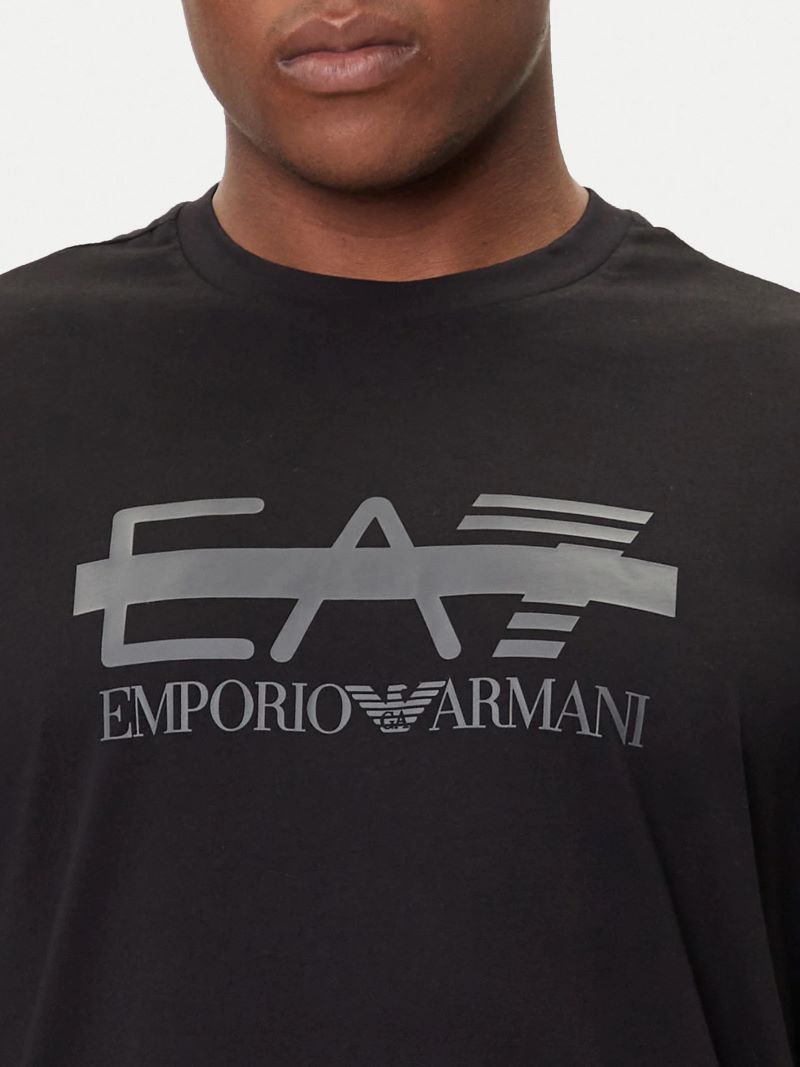 Tricou EA7 TRAIN LOGO SERIES M TEE SS LOGO BARRED - poza 3