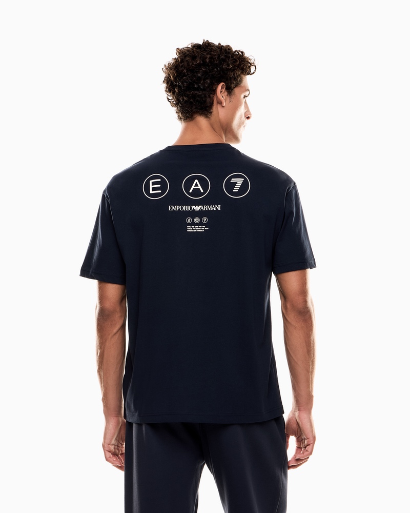 Tricou EA7 TRAIN LOGO SERIES M TEE SS WRITINGS - poza 2
