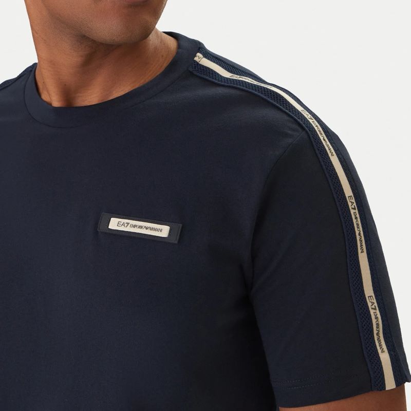 Tricou EA7 TRAIN LOGO SERIES MAN TEE SS TAPE - poza 3