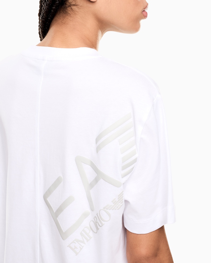 Tricou EA7 TRAIN LOGO SERIES W MAXI LOGO OVERSIZE TEE - poza 3