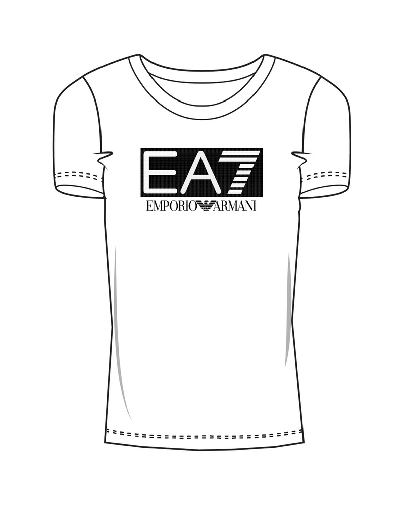 Tricou EA7 TRAIN LOGO SERIES W PAILLETS TEE CROSSOVER - poza 3
