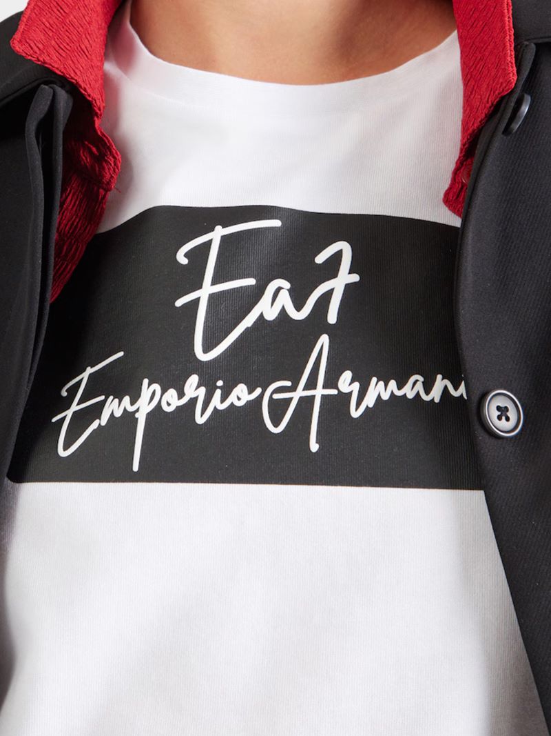 Tricou EA7 TRAIN LOGO SERIES W TEE SS BOX LOGO CROSSOVER - poza 3