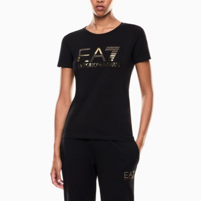 Tricou EA7 TRAIN LOGO SERIES W TEE SS METAL STUDS