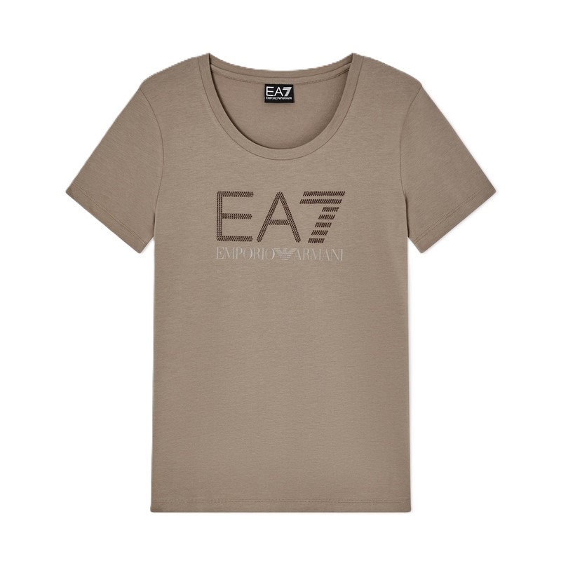 Tricou EA7 TRAIN LOGO SERIES W TEE SS RN FANCY STRASS