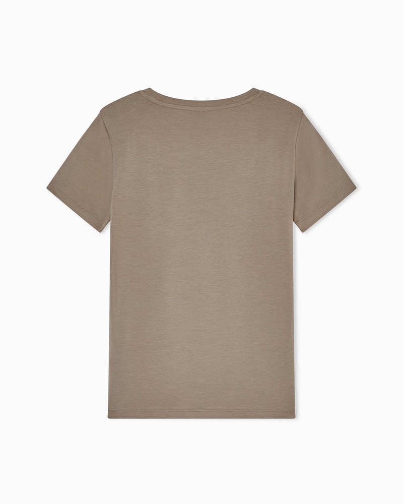 Tricou EA7 TRAIN LOGO SERIES W TEE SS RN FANCY STRASS - poza 2