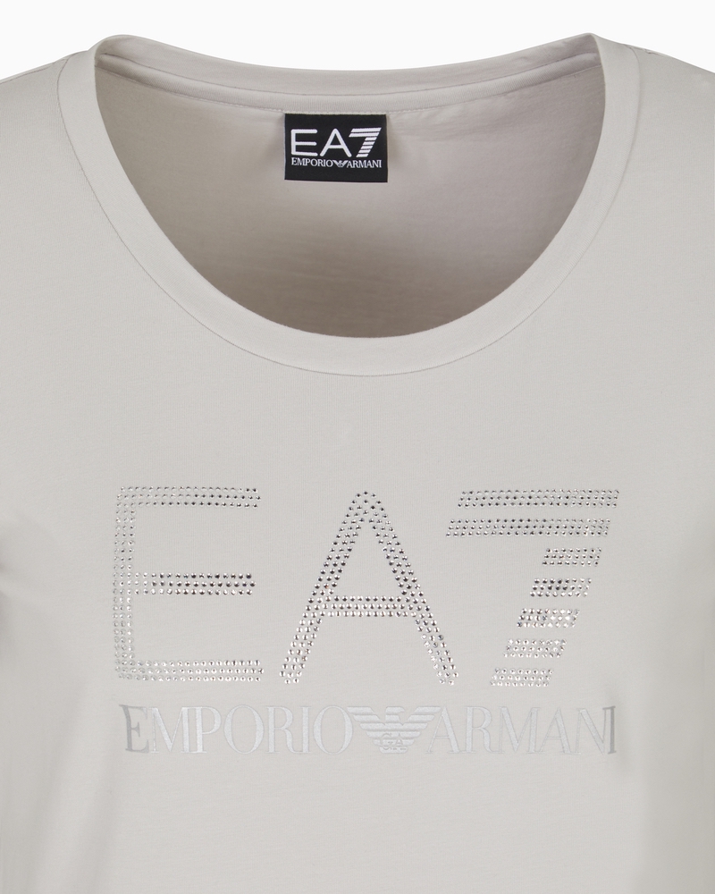 Tricou EA7 TRAIN LOGO SERIES W TEE SS RN FANCY STRASS - poza 3
