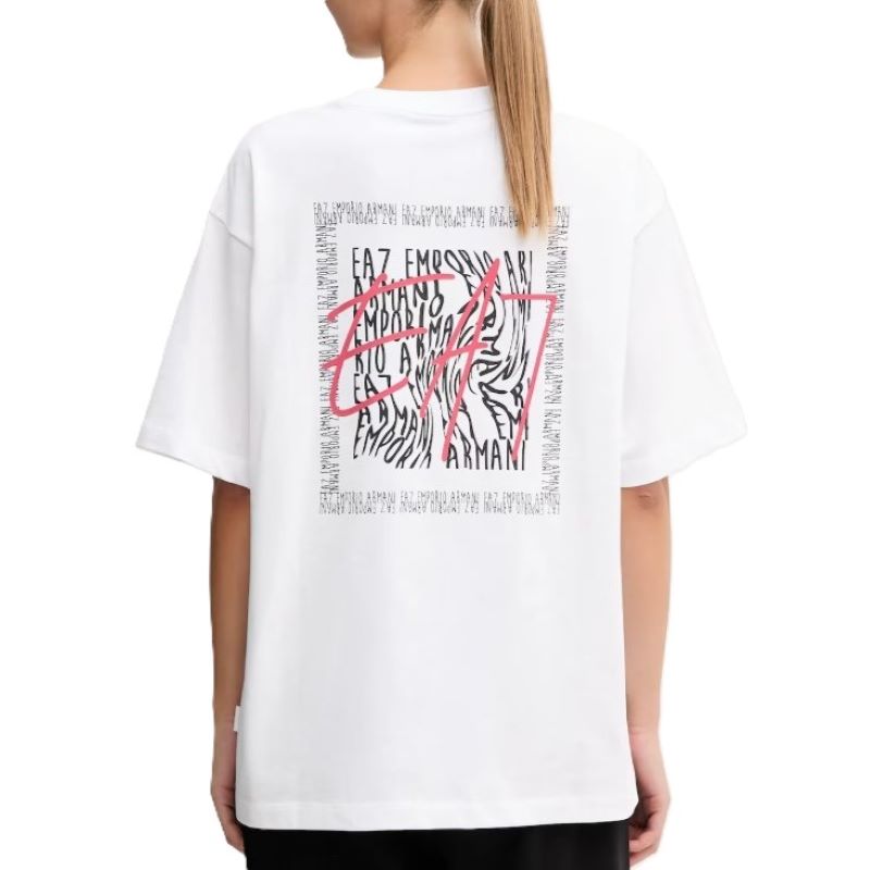 Tricou EA7 TRAIN LOGO SERIES W TEE SS WRITTEN LOGO CROSSOVER - poza 2