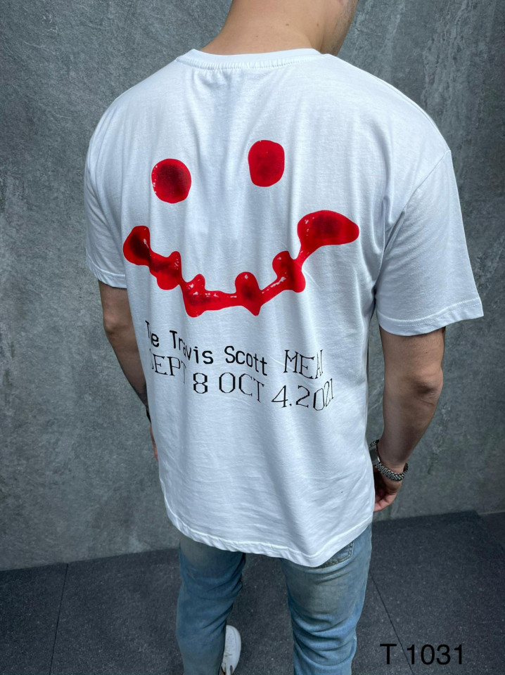 TRICOU FANCY KETCHUP WHITE TSAS243(1031) (MĂRIME: M)