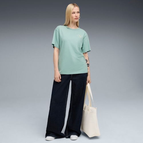 Tricou femei Puma Class Relaxed Tee Light Moss 68813037 - poza 4