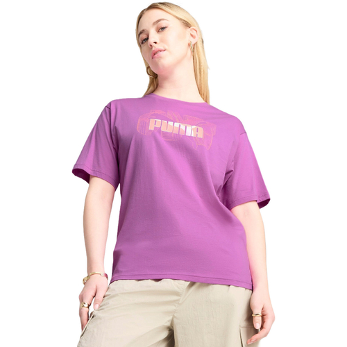 Tricou femei Puma Graphics Stacked No 1 Logo Relaxed Tee 68508489 - poza 1