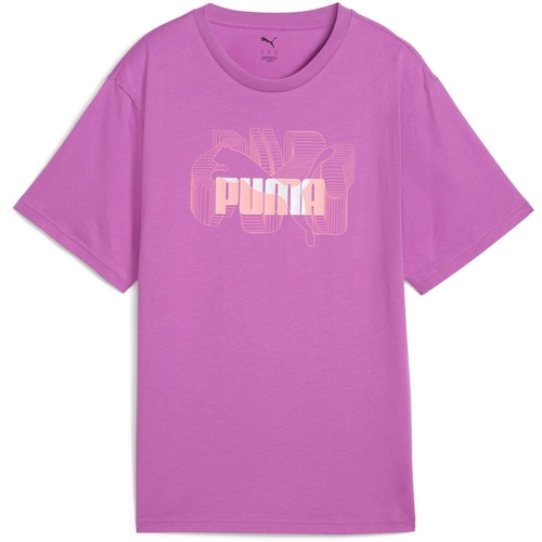 Tricou femei Puma Graphics Stacked No 1 Logo Relaxed Tee 68508489 - poza 4
