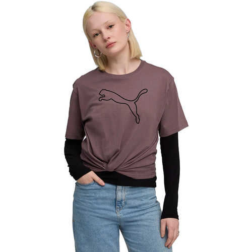 Tricou femei Puma Her Relaxed Graphic Tee Raisin 68814988 - poza 1