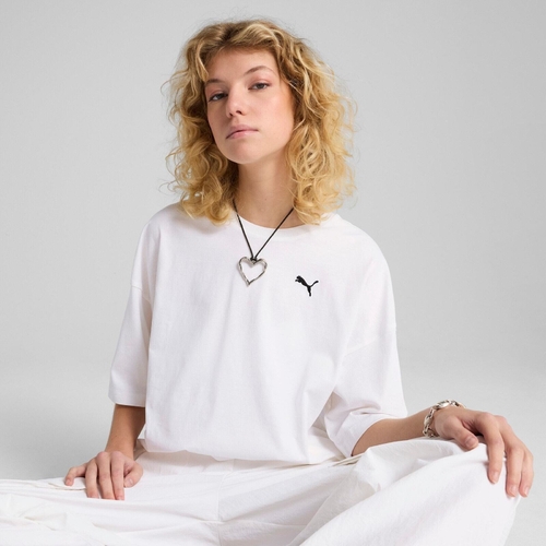 Tricou femei Puma Wardrobe Ess Oversized Short Tee Bl 62974302 - poza 3