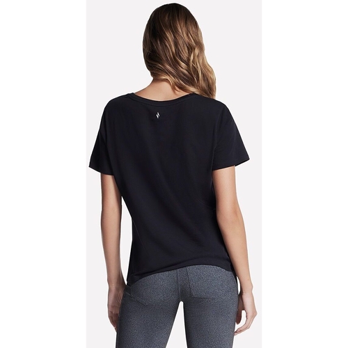 Tricou femei Skechers Pima V-Neck Tee TP130-BLK - poza 2