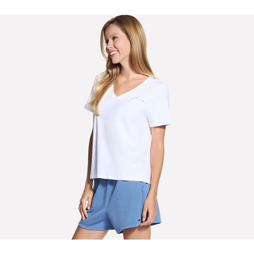 Tricou femei Skechers Stride Performance Tee TP167-WHT - poza 3